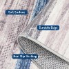 Acekool Striped Washable Rug 9x12 Non-Slip Low Pile for Living Room & Bedroom, Multi Color, - 3 of 4