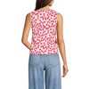 Lands' End Women's Fine Gauge Eyelash Printed Sleeveless Sweater - 2 of 4