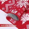 Boho Runner Rug Xmas Boho Rug Anti-Slip Rubber Backing Rug Non-Shedding Long Rugs for Kitchen Entry Way Living Room, 2' x 6', Red/White - 4 of 4