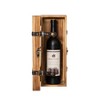 Vintiquewise Vintage Wooden Wine Gift Box – Rustic Single Bottle Holder with Locking Latch, Decorative Brass Accents, and Faux Leather Straps - 3 of 4