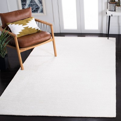 Ivory Elegance 4' x 6' Handmade Tufted Wool-Viscose Blend Rug