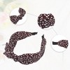 Unique Bargains Women's Fashion Leopard Spot Wide Bow Headbands - 4 of 4