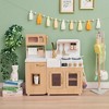 Teamson Kids Little Chef Cyprus Play Kitchen Set + 14 Toy Kitchen Accessories & Play Food, Light Oak/White - 4 of 4