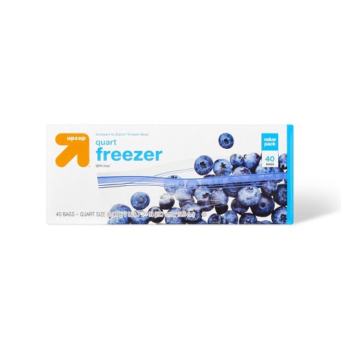 Slider Quart Freezer Bags - 40ct - Up & Up™ : Target