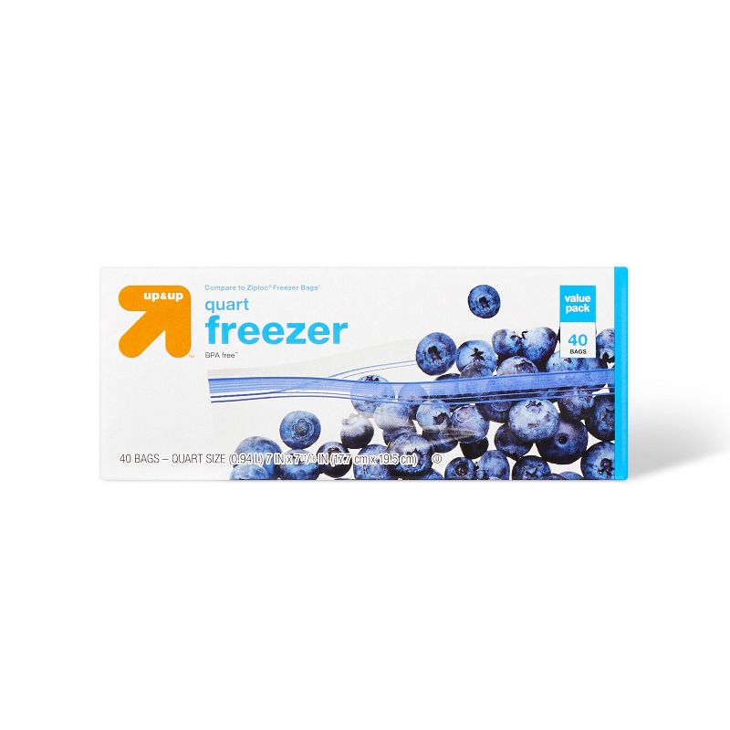 Quart Freezer Storage Bags - up & up™, 1 of 6