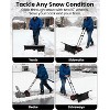 Heavy Duty Snow Shovel for Driveways and Walkways – Durable Metal Blade, Comfortable Handle, Ideal for Clearing Snow in Yards and Gardens - 4 of 4