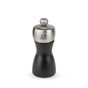 Peugeot | Fidji Pepper Mill, Wood/Stainless, Black, 12 cm - 5 in - 1 of 2