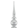 Northlight Shiny Ball Finial Tower Commercial Christmas Decoration - 4.5' - Silver - 3 of 4