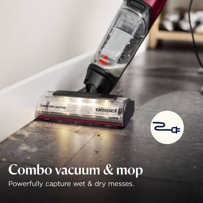‼️has mild stains and dust ‼️BISSELL CrossWave EdgeFind Pet Hair Pick-Up Floor Cleaner 4223 25' 10.5 Cleaning Path Red