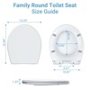 Toilet Seat Cover, White Round Toddler Toilet Seat with Secure Lock, Dual-Function Design, Child-Friendly and Adult-Friendly - 2 of 4
