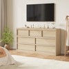 Jojoka 7 Drawer Dresser for Bedroom, Modern Double Dresser Organizer with 7 Drawers Large Storage - 4 of 4