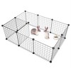EcoSummer 12PCS Adjustable Metal Pet Playpen for Small Pets, 56×28×14" Indoor/Outdoor Exercise Fence with Non-Slip Feet. - 2 of 4