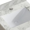 VANIRROR 24" Bathroom Vanity Cabinet Set with Granite Top, Solid Wood Cabinet With Single Sink White - 4 of 4