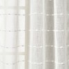 Lush Décor Farmhouse Textured Back Tab/Rod Pocket Sheer Window Curtain Panels White 38x84 Set - 2 of 4