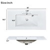 Mshliw Modern 36" Bathroom Vanity with Ceramic Sink, Soft-Close Doors, 4 Drawers & Adjustable Storage Shelf in Green - 2 of 4