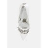 Rhodolia Diamante Brooch Detail Satin Pumps Women - 4 of 4