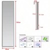 Large Full Length Mirror 65 Inchx 13.8 Inch Black Aluminum Frame Over Door or Wall Mounted Mirror for Bedroom Bathroom Closet - 3 of 4