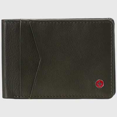 Alpine Swiss Delaney Men’s Slimfold RFID Protected Wallet Nappa Leather Comes in a Gift Box