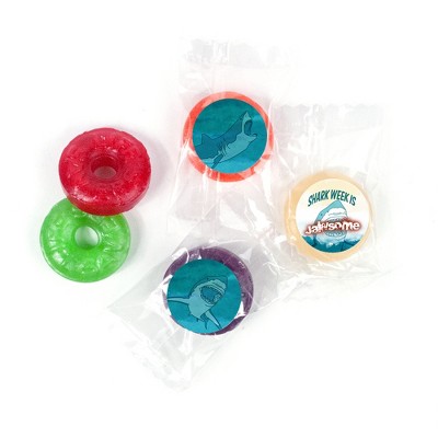 Shark Week Themed Candy Party Favors 5 Flavor LifeSavers Hard Candies (Approx. 335 Pcs & Stickers) - By Just Candy - Assembly Required