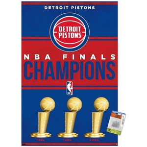 Trends International NBA Detroit Pistons - Champions 23 Unframed Wall Poster Prints - 1 of 4