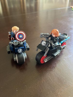 LEGO Super Heroes Marvel Black Widow and Captain America Touring 76260 Toy  Blocks, Present, American Comics, Superhero, Boys, 6 Years Old and Up