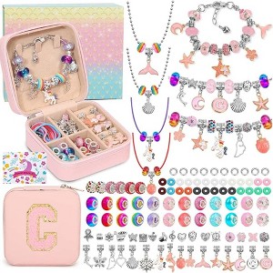 Probe Hues Probe Hues 110-Piece Charm Bracelet Kit, DIY Jewelry for Girls Ages 5-12 - 1 of 3