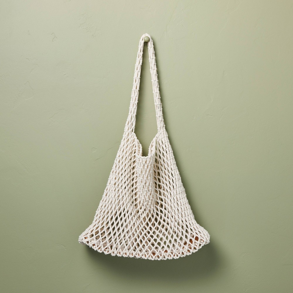 Photos - Travel Accessory Woven Net Grocery Tote Bag - Hearth & Hand™ with Magnolia