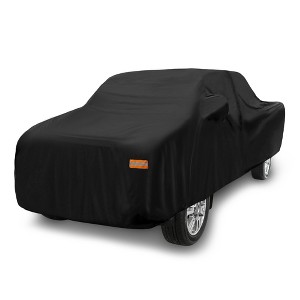 Unique Bargains Pickup Truck Cover for Toyota Tacoma Double Cab 5.0 Feet Bed 05-21 Black 215"x74.8"x65" 1 Pc - 1 of 4