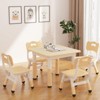 Height Adjustable Kids Table and Chairs Set with Graffiti Desktop, Multifunctional Toddler Table for Classroom Daycare Home Ages 2-8 - 3 of 4
