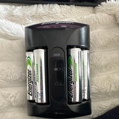Energizer Rechargeable AA and AAA Battery Charger (Recharge Pro) with 4 AA  NiMH Rechargeable Batteries
