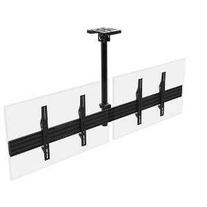Monoprice 2x1 Menu Board Ceiling Mount For Displays between 32in and 65in, Max Weight 66 lbs. ea., VESA Patterns up to 600x400 - Commercial Series - 1 of 4