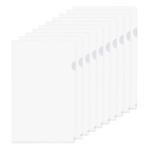 Unique Bargains L Type Plastic Portable Reusable Office Project Folders 50 Pcs - 1 of 4