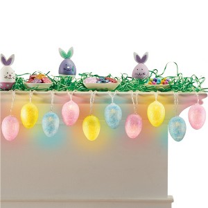 Collections Etc LED Lighted Glittery Egg String Lights NO SIZE - 1 of 2