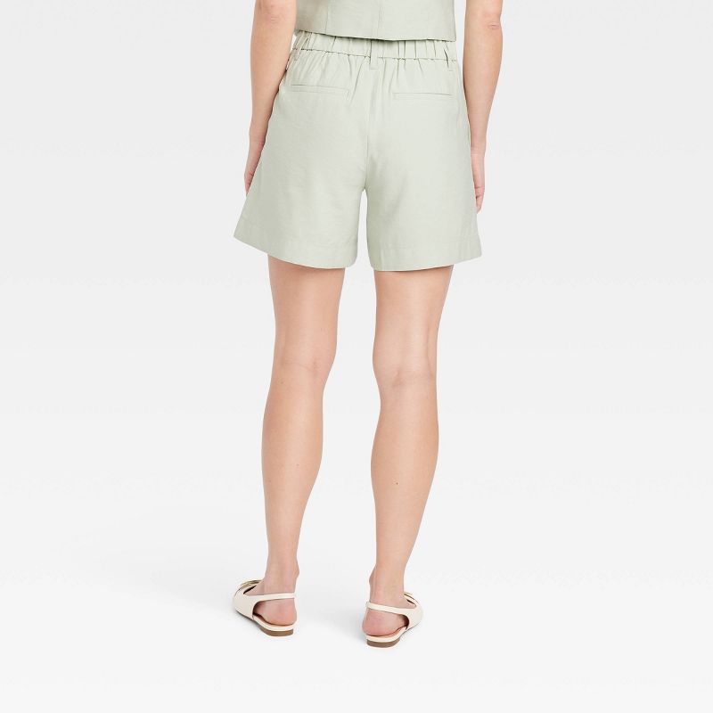 Women's High-Rise Pleated Front Shorts - A New Day™, 3 of 11