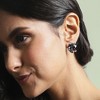 SOHI Women's Multicolour Crystal Textured Stud Earrings - 3 of 4