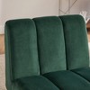 24.4" Velvet Armless Accent Chair with Metal Legs - 4 of 4