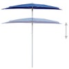 vidaXL Garden Half Parasol with Pole 70.9"x35.4" Azure Blue - 4 of 4