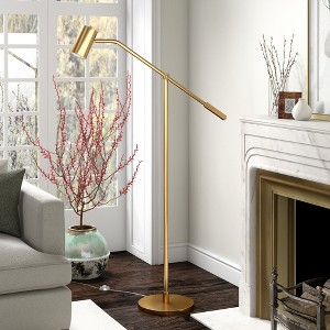 Hudson and Canal Pharmacy Floor Lamp with Metal Shade - 1 of 4