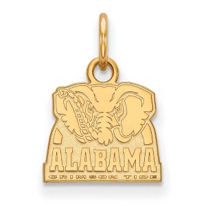 Black Bow Jewelry 10k Yellow Gold Alabama Crimson Tide NCAA Extra Small Pendant - 1 of 3