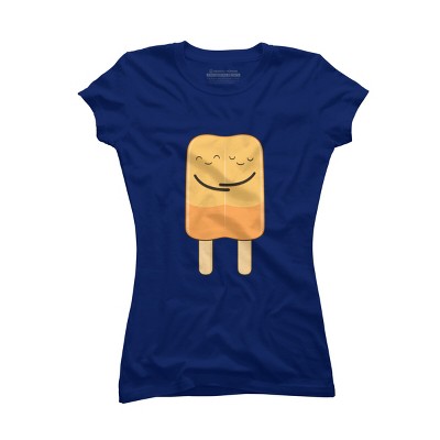 Junior's Design By Humans Popsicle hug By kimvervuurt T-Shirt