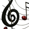 Royal Hampton 26 Inch Handmade Metal Wall Mount Accent Decor with Musical Notes and Treble Clef - 3 of 4
