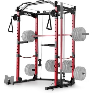Acekool Power Cage, Multi-Functional Home Gym Squat Rack with Cable System, 1600LB Capacity, Over 20 Attachments, Black - 1 of 4