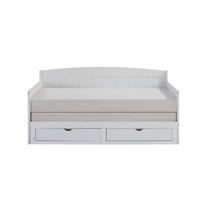 King Harmony Kids&#39; Daybed with Conversion White - Alaterre Furniture, 4 of 20