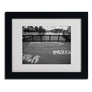 Trademark Fine Art -Yale Gurney 'Paris Bonjour Merci' Matted Framed Art - 1 of 4