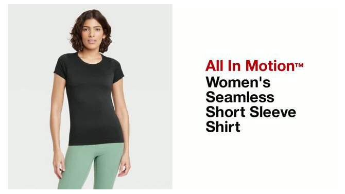 Women's Seamless Short Sleeve Shirt - All In Motion™, 2 of 7, play video