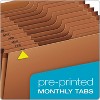Pendaflex Heavy-Duty Open-Top Expanding Stadium File, 12 Sections, 1/3-Cut Tabs, Letter Size, Redrope - 4 of 4
