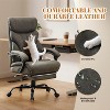 Office Chair with Foot Rest, PU Home Computer Desk Chairs with Ergonomic Back Support, 360¡ãSwivel Free, 500LBS Big and Tall Office Chair - 3 of 4