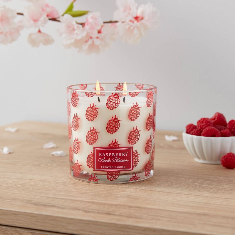 14oz Lidded Glass Candle Raspberry Apple Blossom - Threshold&#8482;, 2 of 6