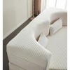 Kumasinova Modern Teddy Fabric Foam-Filled Floor Sofa with 2 Pillows, Convertible Sleeper Sofa Bed, 15" Full Size Folding Mattress for Living Room - 3 of 4