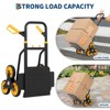 Stair Climbing Cart - 330lb Heavy Duty Hand Truck with 6 Wheels, 2 Elastic Ropes - 3 of 4